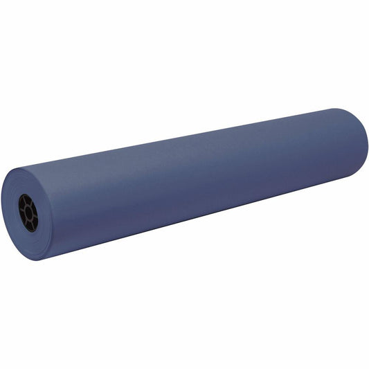 Decorol Flame-Retardant Art Paper Roll - Art, Classroom, Office, Banner, Bulletin Board - 7.40"Height x 36"Width x 1000 ftLength - 1 / Roll - Blue - Sulphite