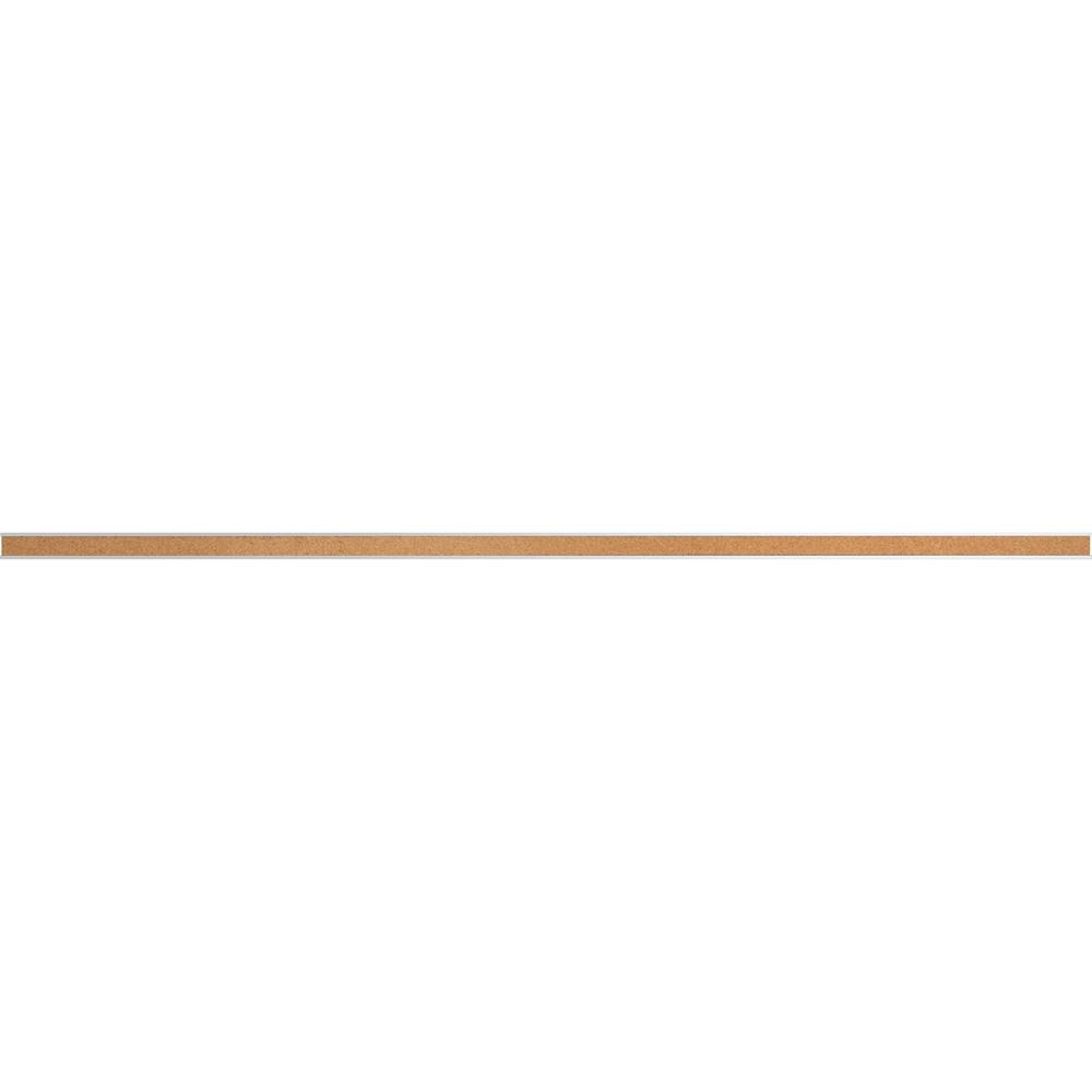 Lorell Cork Strip Bulletin Bar - 36" Width - Cork Surface - Self-healing, Fade Resistant, Self-sealing - Anodized Aluminum Frame - 1 Each