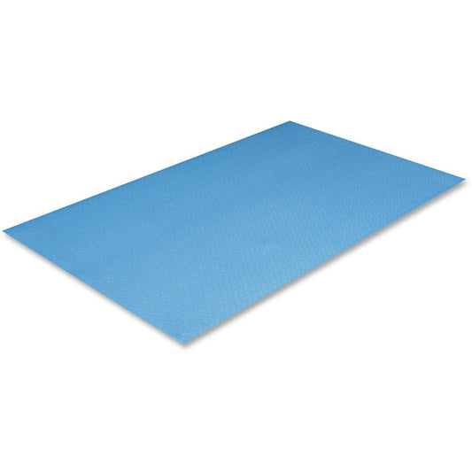 Crown Mats Comfort-King Anti-fatigue Mat - Floor, Indoor - 36" Length x 24" Width x 0.38" Thickness - Rectangular - Extra Bounce - Sponge, PVC Foam - Royal Blue - 1Each