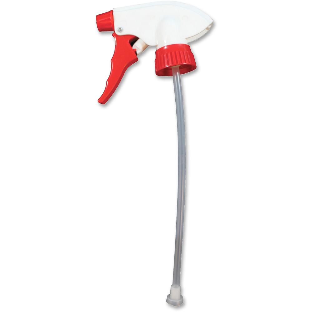 Genuine Joe Standard Trigger Sprayer - 8.13" - 24 / Carton - Red, White