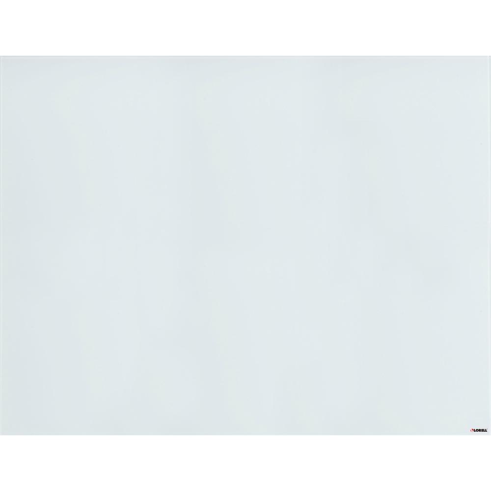 Lorell Magnetic Glass Board - 46.5" (3.9 ft) Width x 36" (3 ft) Height - White Glass Surface - Rectangle - Magnetic - Stain Resistant, Ghost Resistant, Smooth Writing - 1 Each