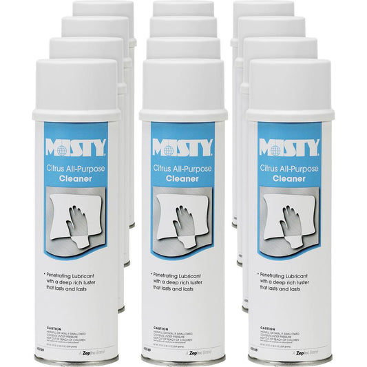 MISTY Citrus All-Purpose Cleaner - 19 fl oz (0.6 quart) - Citrus Scent - 12 / Carton - White