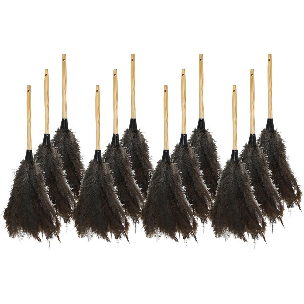 Genuine Joe Feather Duster - 12 / Carton - Brown