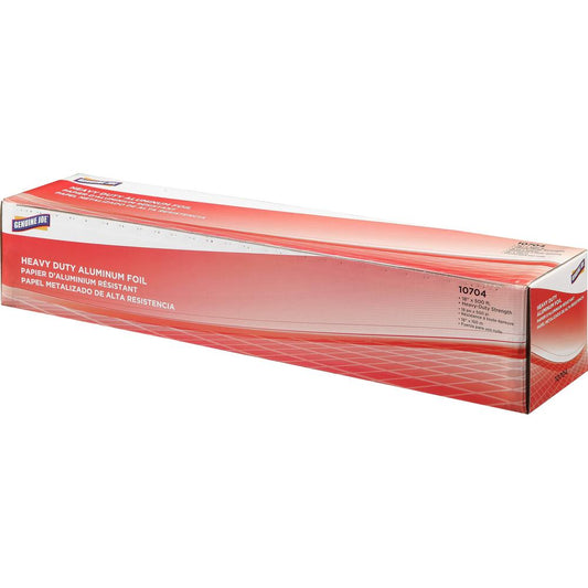 Genuine Joe Heavy-duty Aluminum Foil - 18" Width x 500 ft Length - Heavy Duty, Sturdy, Dispenser, Pliable - Aluminum - Silver - 1Each