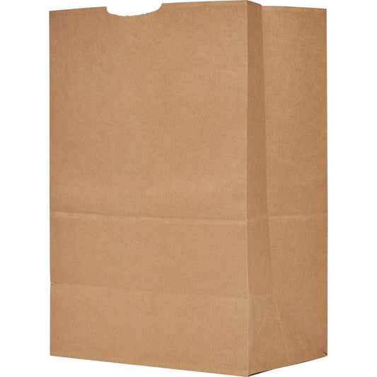 AJM Packaging Grocery Sacks - 12" Width x 17" Length x 7" Depth - Kraft - Kraft - 500/Carton - Grocery, Food