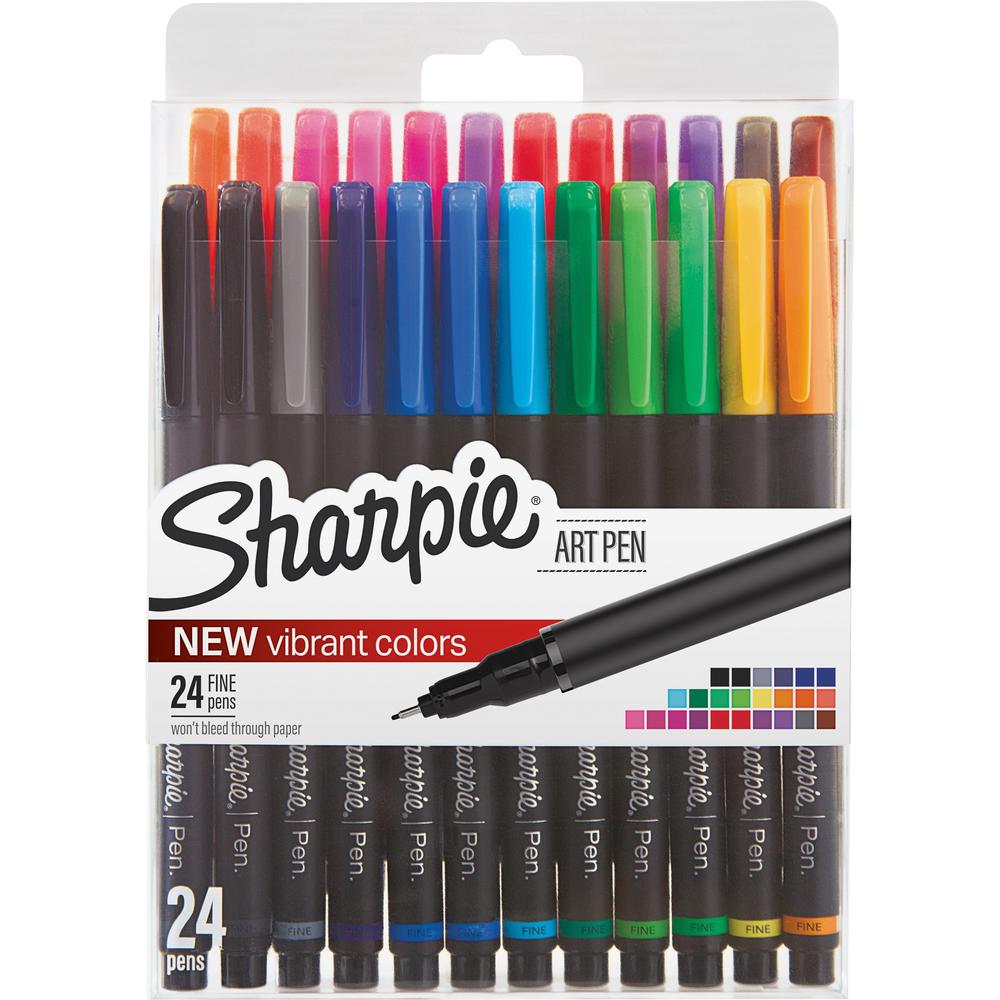 Sharpie Fine Point Art Pens - Fine Pen Point - Assorted - 24 / Pack