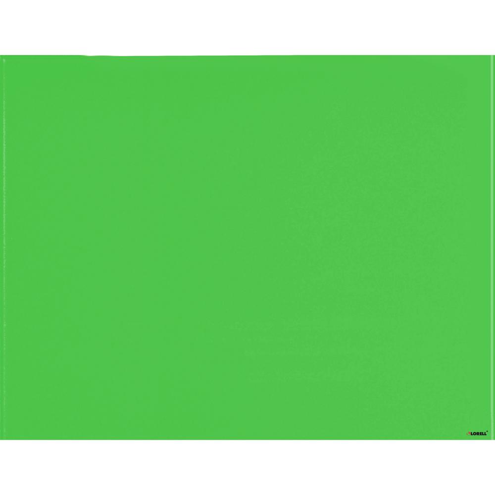 Lorell Magnetic Glass Color Dry Erase Board - 48" (4 ft) Width x 36" (3 ft) Height - Green Glass Surface - Rectangle - Assembly Required - 1 Each