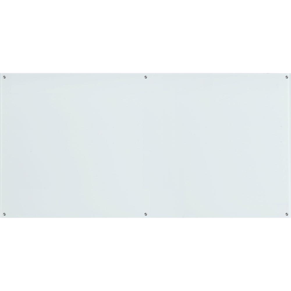 Lorell Premium Glass Board - 96" (8 ft) Width x 48" (4 ft) Height - White Glass Surface - Rectangle - 1 Each