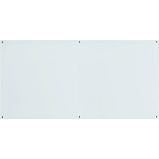 Lorell Premium Glass Board - 96" (8 ft) Width x 48" (4 ft) Height - White Glass Surface - Rectangle - 1 Each