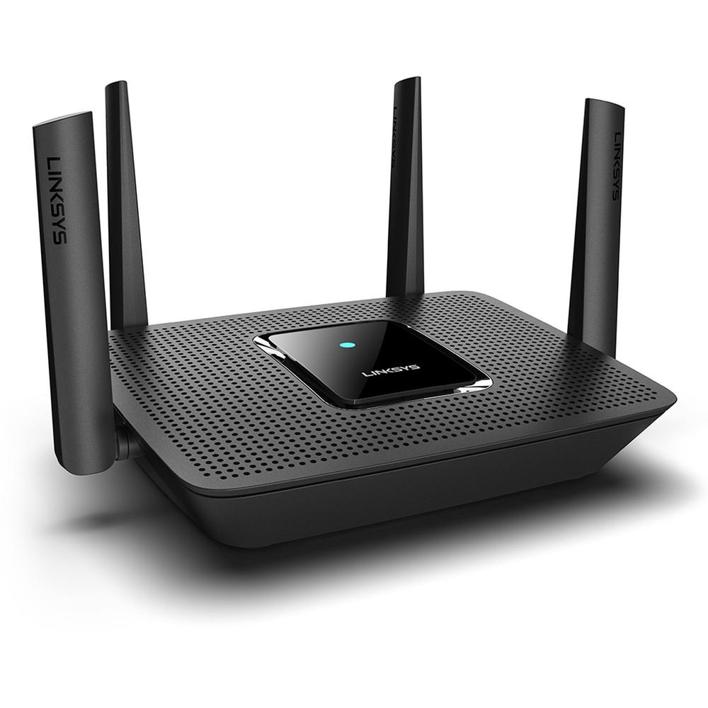 Linksys Max-Stream MR8300 Wi-Fi 5 IEEE 802.11ac Ethernet Wireless Router - 2.40 GHz ISM Band - 5 GHz UNII Band - 275 MB/s Wireless Speed - 4 x Network Port - 1 x Broadband Port - USB - Gigabit Etherne