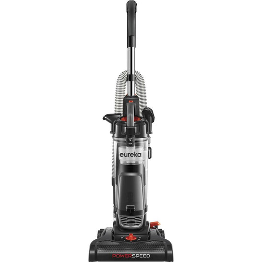 Eureka PowerSpeed Upright Vacuum Cleaner - Bagless - Crevice Tool, Brush Tool, Upholstery Tool, Extension Hose - 12.60" Cleaning Width - Carpet, Hardwood - 25 ft Cable Length - 84" Hose Length - Foam