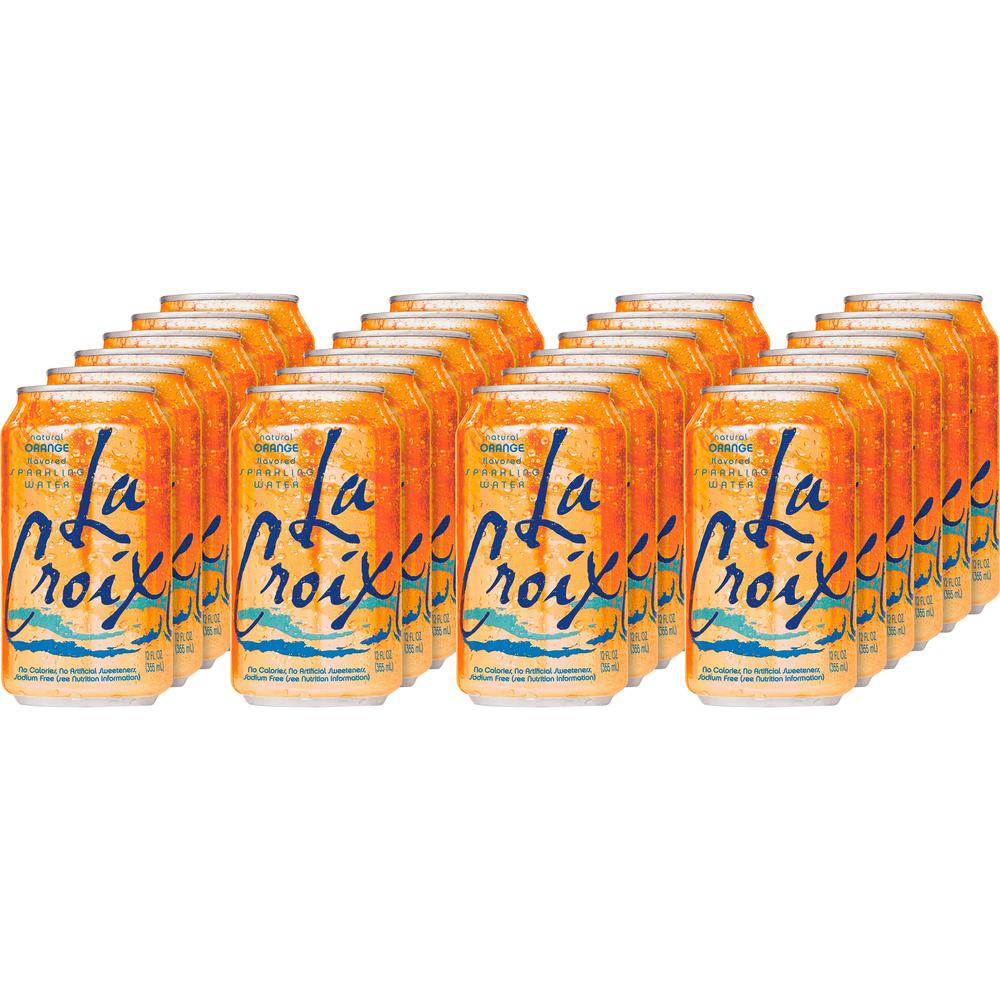 LaCroix Flavored Sparkling Water - Orange Flavor - 12 fl oz (355 mL) - 24 / Carton