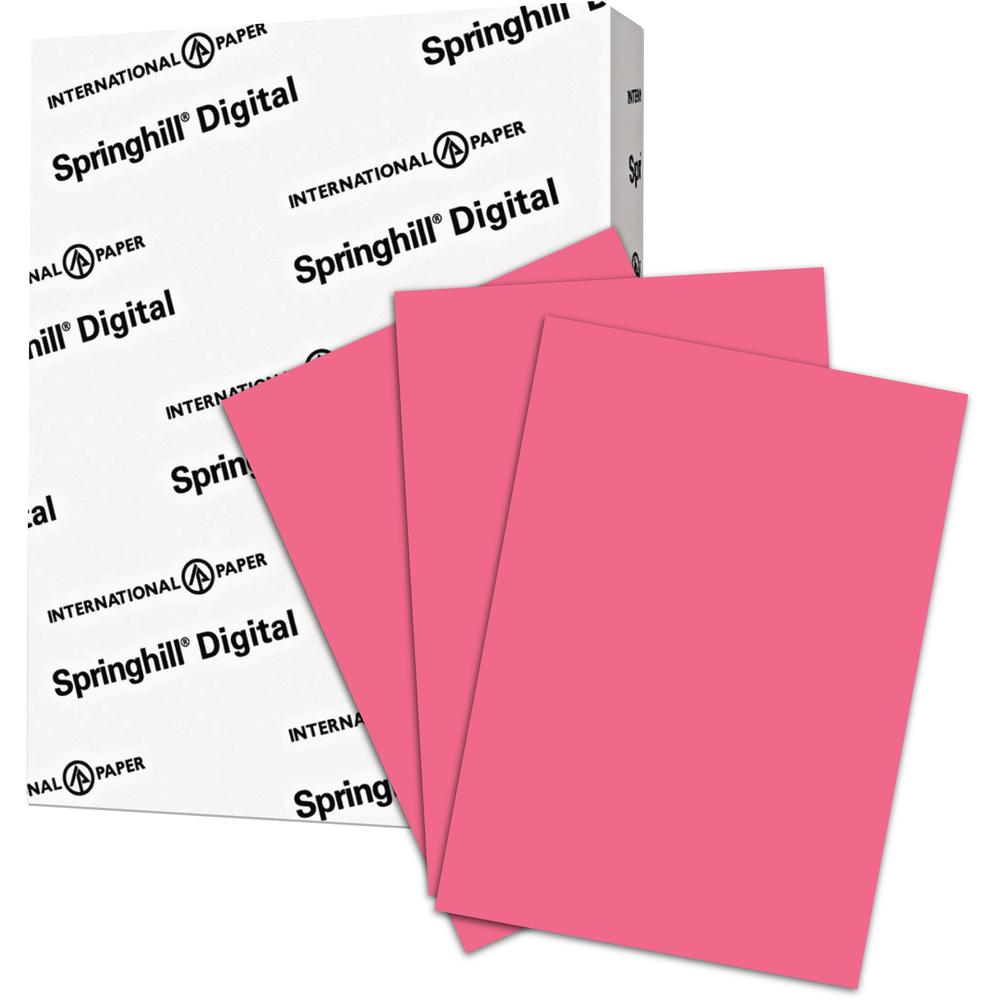 Springhill Multipurpose Cardstock - Cherry - 92 Brightness - Letter - 8 1/2" x 11" - 110 lb Basis Weight - Smooth - 250 / Pack - Cherry