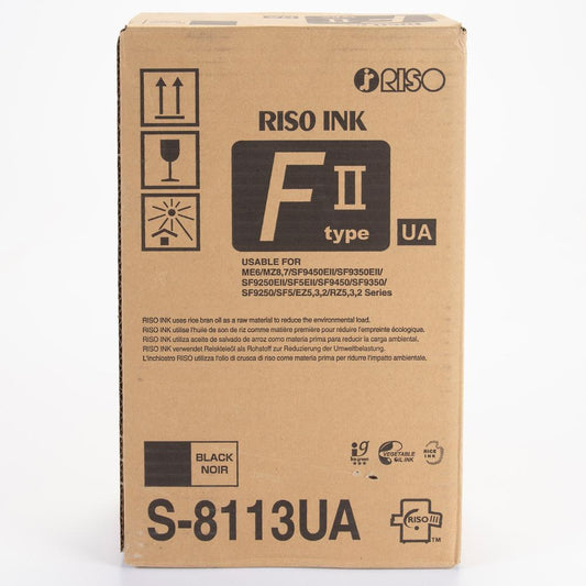 Riso Original Inkjet Ink Cartridge - Black - 2 / Carton - 20000 Pages