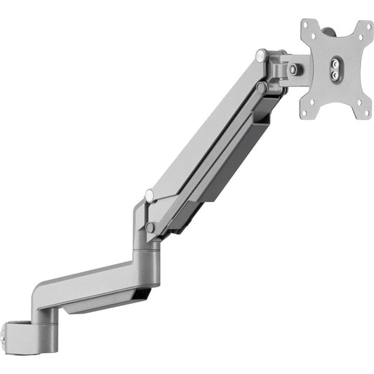 Lorell Mounting Arm for Monitor - Gray - Height Adjustable - 1 Display(s) Supported - 19.80 lb Load Capacity - 75 x 75, 100 x 100 - 1 Each