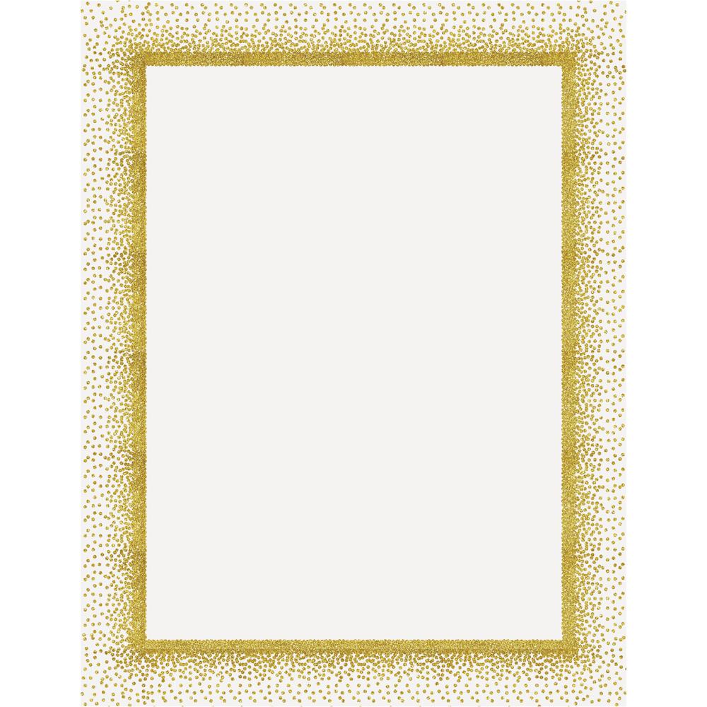 Geographics Confetti Gold Design Poster Board - Fun and Learning, Project, Sign, Display, Art - 28"Height x 22"Width - 25 / Carton - Yellow