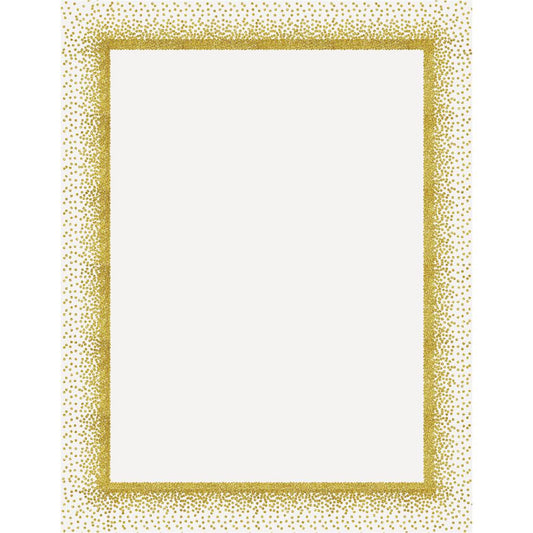 Geographics Confetti Gold Design Poster Board - Fun and Learning, Project, Sign, Display, Art - 28"Height x 22"Width - 25 / Carton - Yellow