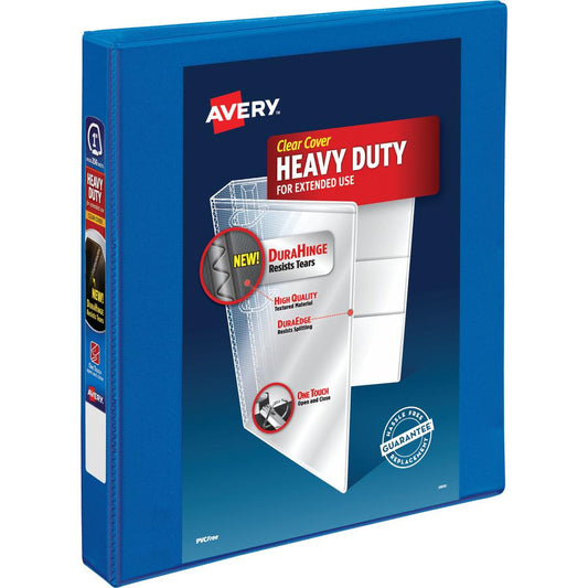 Avery&reg; DuraHinge Ring Binder - 1" Binder Capacity - Letter - 8 1/2" x 11" Sheet Size - 250 Sheet Capacity - Slant Ring Fastener(s) - 4 Pocket(s) - Polypropylene - Recycled - Pocket, Durable Hinge,