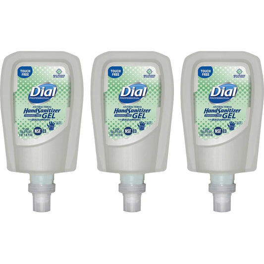 Dial Hand Sanitizer Gel Refill - Fragrance-free Scent - 33.8 fl oz (1000 mL) - Touchless Dispenser - Bacteria Remover - Healthcare, School, Office, Restaurant, Daycare, Hand - Clear - Dye-free, Drip R