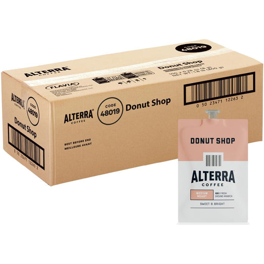 Alterra Freshpack Donut Shop Coffee - Compatible with Flavia Aroma, Flavia Barista, FLAVIA Creation 600, Flavia Creation 500, Flavia Creation 200, Flavia Creation 150, Flavia Creation 300 - Medium - 1