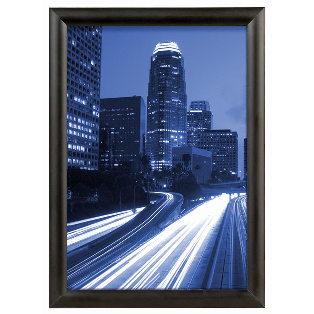 Seco Classic Snap Frame - 12" x 18" Frame Size - Rectangle - Black - 1 Each - Aluminum - Black