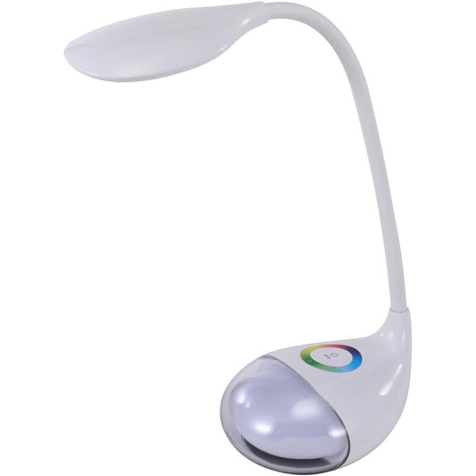 Bostitch Color Changing Desk Lamp - 5 W LED Bulb - Color Changing Mode, Dimmable, Adjustable Brightness, Flicker-free, Glare-free Light, Flexible Neck, Gooseneck, Touch-activated, Flicker-free, Eco-fr