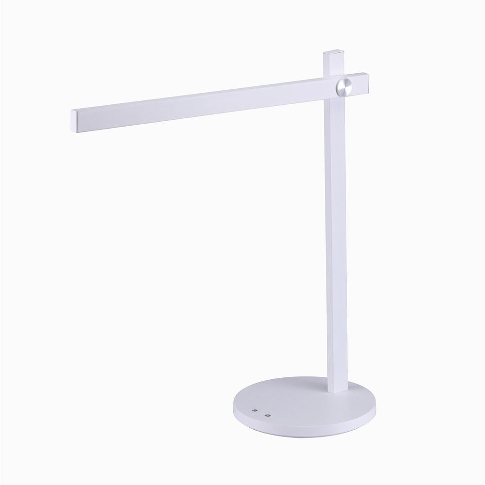 Bostitch Dimmable Bar Desk Lamp - 5.50 W LED Bulb - Matte - Dimmable, Adjustable Brightness, Color Temperature Setting, Flicker-free, Adjustable Head, Glare-free Light - Metal - Desk Mountable - White