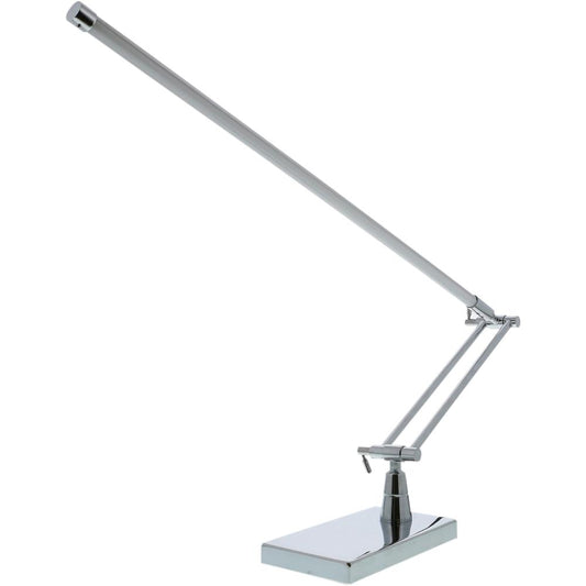 Bostitch Modern LED Clamp Desk Lamp, Chrome - 7 W LED Bulb - Adjustable Arm, Flicker-free, Glare-free Light, Adjustable - 535 lm Lumens - Chrome - Desk Mountable - Chrome, Silver - for Desk