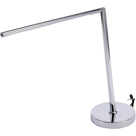 Bostitch Minimalist Chrome Desk Lamp - 3 W LED Bulb - Polished Chrome - Adjustable Head, Flicker-free, Glare-free Light, Adjustable, Eco-friendly, Swivel Head - 220 lm Lumens - Desk Mountable - Chrome