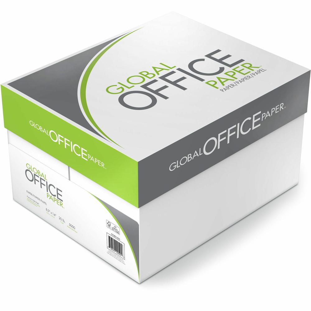 Global Office Premium Multipurpose Paper - 96 Brightness - 8 1/2" x 14" - 10 / Carton - 500 Sheets per Ream - White