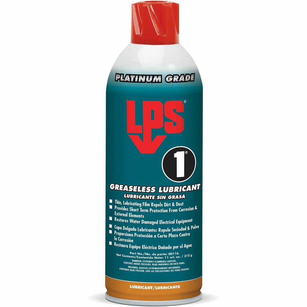 LPS 1 Greaseless Lubricant - 11 fl oz - Dirt Resistant - 12 / Case