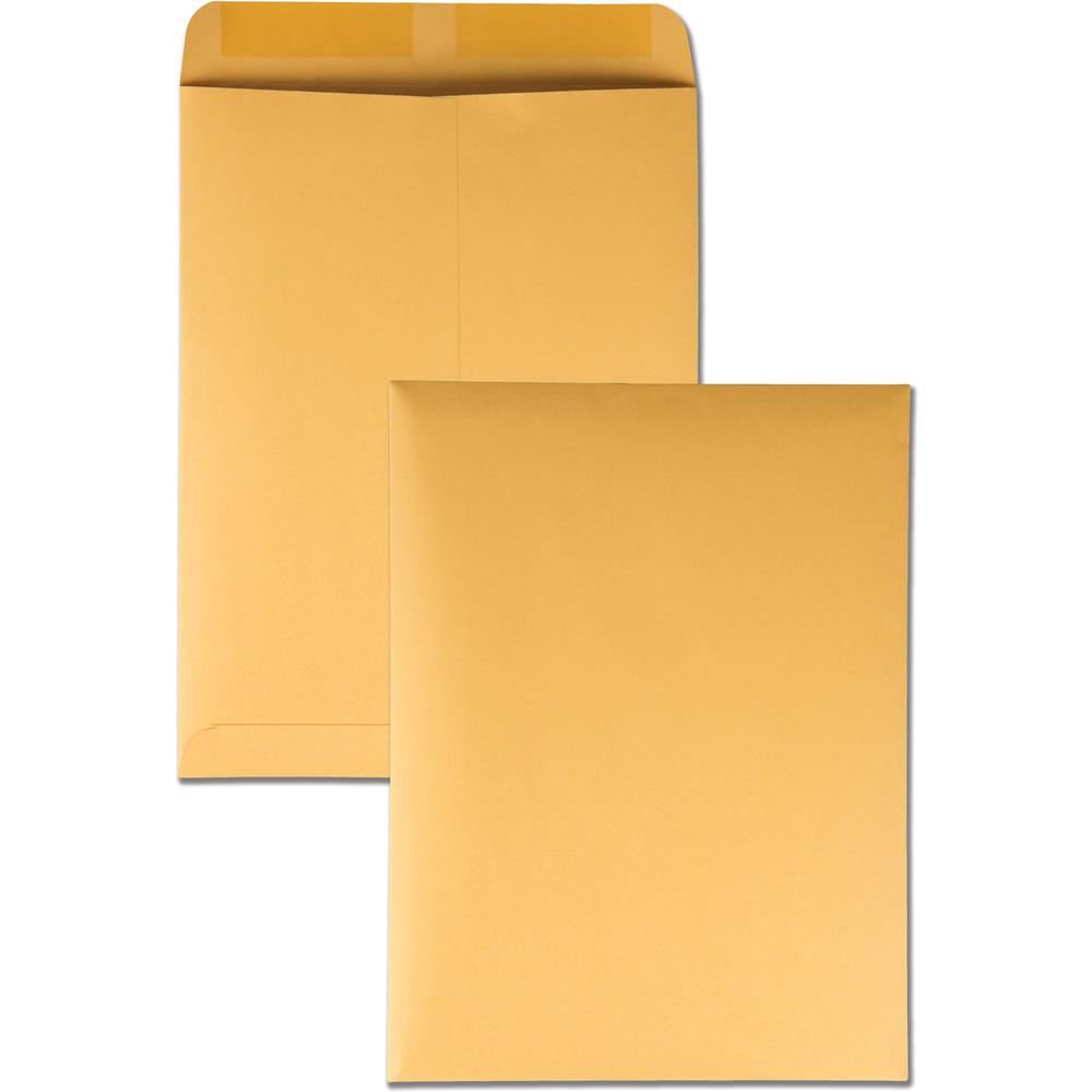 Quality Park 9 x 12 Heavyweight Catalog Mailing Envelopes - Catalog - #10 1/2 - 9" Width x 12" Length - 28 lb - Gummed - Kraft - 250 / Box - Brown