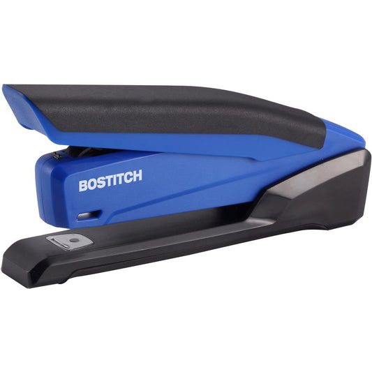 Bostitch InPower Spring-Powered Antimicrobial Desktop Stapler - 20 Sheets Capacity - 210 Staple Capacity - Full Strip - 1 Each - Blue