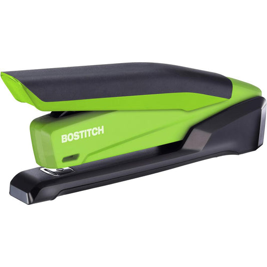 Bostitch InPower Spring-Powered Antimicrobial Desktop Stapler - 20 Sheets Capacity - 210 Staple Capacity - Full Strip - 1 Each - Green