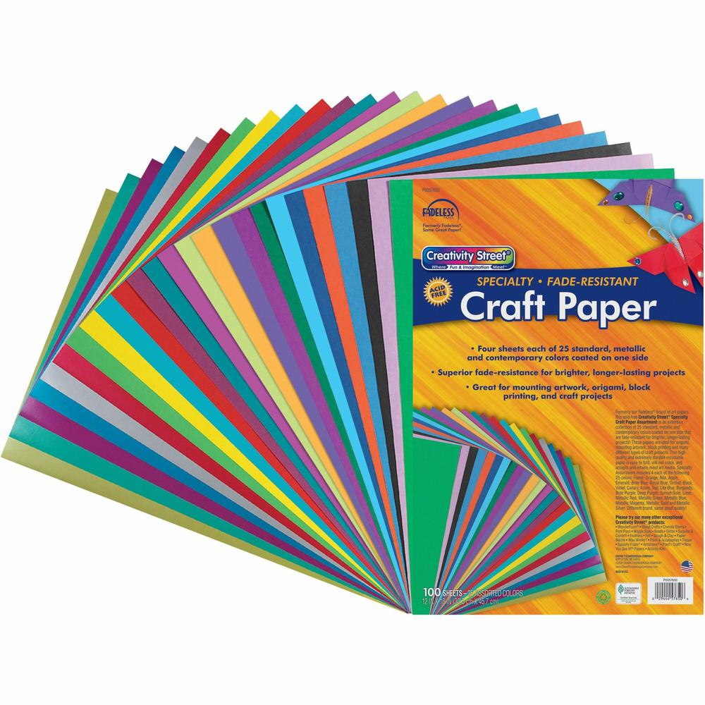 Creativity Street Designer Art Paper Sheets - Creativity Street Specialty Craft Paper