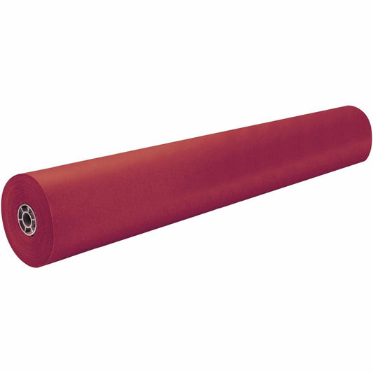 Spectra ArtKraft Duo-Finish Kraft Paper - ClassRoom Project - 36"Width x 1000 ftLength - 1 / Roll - Scarlet - Kraft