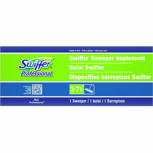 Swiffer Professional Sweeper - 10" Head - Swivel Head, Lightweight - 1 Each - Green