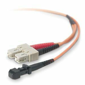 Belkin Fiber Optic Duplex Patch Cable - MT-RJ Male - SC Male - 9.84ft - Orange