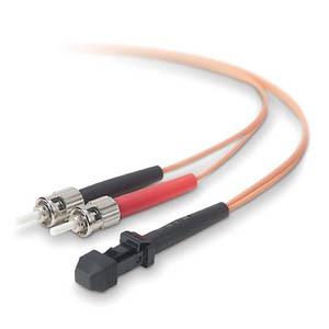 Belkin Fiber Optic Duplex Patch Cable - MT-RJ Male - ST Male - 9.84ft - Orange