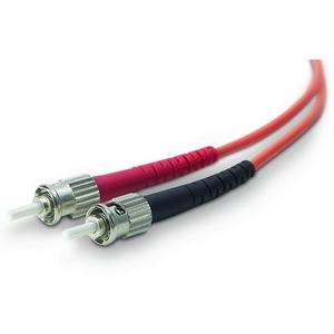 Belkin Fiber Optic Duplex Patch Cable - ST Male - ST Male - 6.56ft - Orange