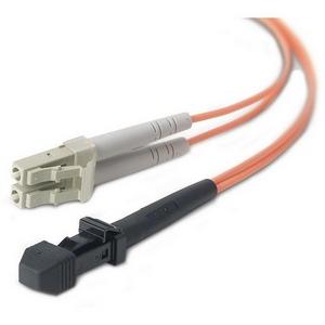 Belkin Fiber Optic Duplex Patch Cable - LC Male - MT-RJ Male - 9.84ft - Orange