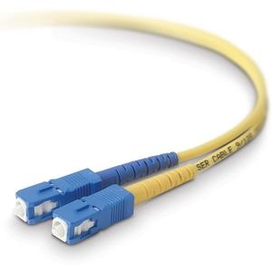 Belkin Fiber Optic Duplex Patch Cable - SC Male - SC Male - 32.81ft - Yellow