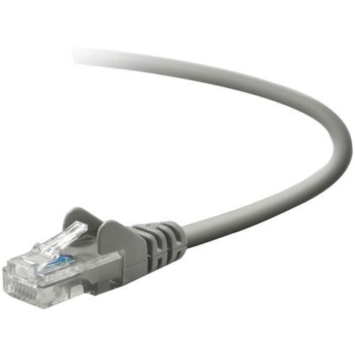 Belkin Cat.5e UTP Patch Cable - RJ-45 Male Network - RJ-45 Male Network - 10ft - Gray