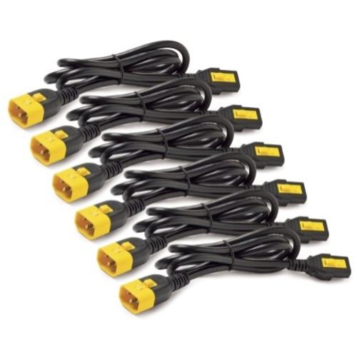 APC by Schneider Electric Power Cord Kit (6 ea), Locking, C13 to C14, 1.2m - For PDU - Black - 3.94 ft Cord Length - 1