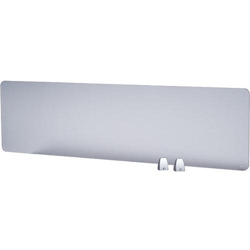 Boss 58" Privacy Panel, Plexiglass - 58" x 0.2" x 15.6" - Material: Plexiglass - Finish: Silver