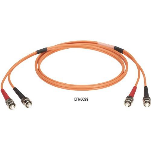 Black Box Fiber Optic Duplex Patch Cable - ST Male - ST Male - 3.28ft