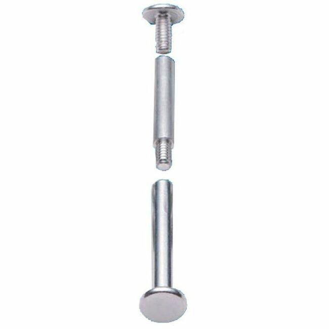 CLI Aluminum Screw Posts - x 0.5" Length x 0.2" Diameter - Silver - Aluminum - 100 / Box