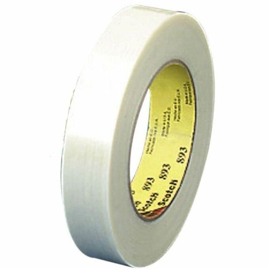 Scotch General-Purpose Filament Tape - 60 yd Length x 0.75" Width - 6 mil Thickness - 3" Core - Synthetic Rubber - Glass Yarn Backing - Tear Resistant, Split Resistant, Curl Resistant, Moisture Resist