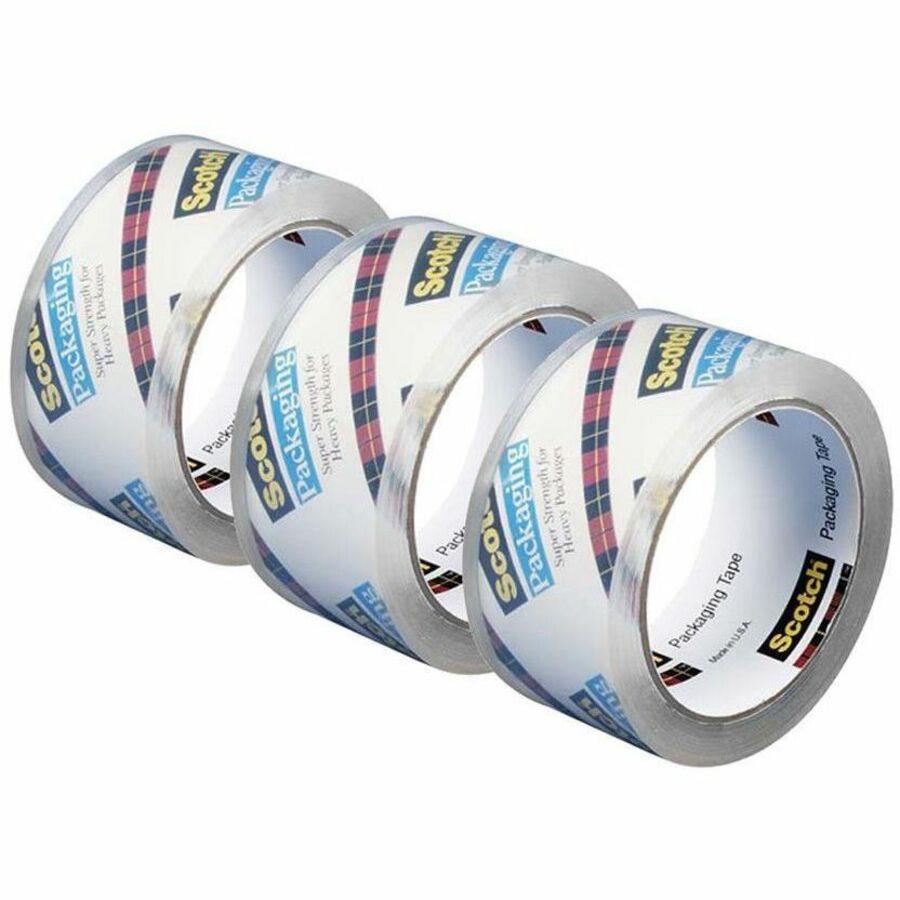 Scotch Heavy-Duty Shipping/Packaging Tape - 54.60 yd Length x 1.88" Width - 3.1 mil Thickness - 3" Core - Synthetic Rubber Resin - Rubber Resin Backing - Split Resistant, Tear Resistant, Breakage Resi