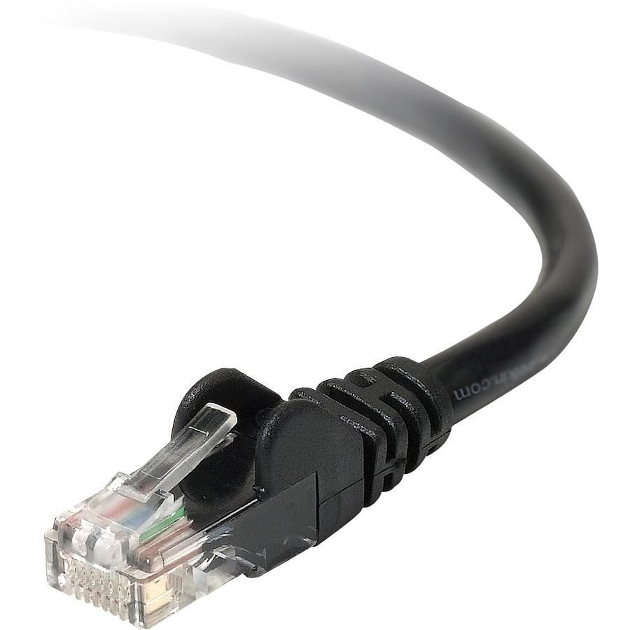 Belkin Cat.6 UTP Patch Cable - RJ-45 Male Network - RJ-45 Male Network - 5ft - Black